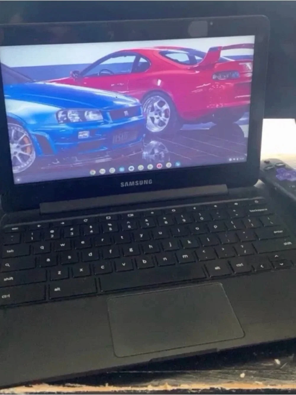 Samsung Black Chromebook 3 - Portable Chrome OS Laptop